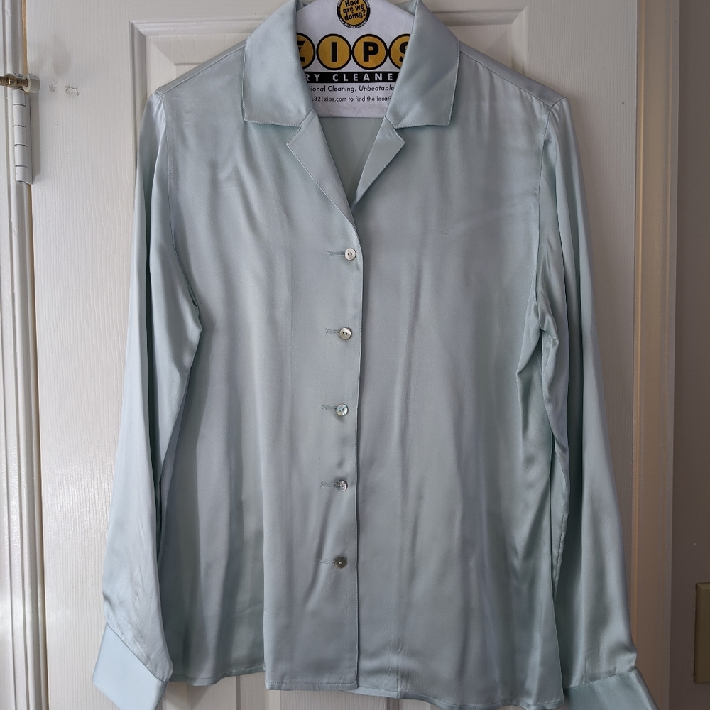 Silk Pajamas Style Blouse